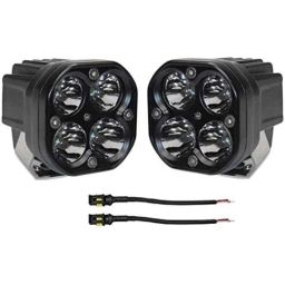 Meenu Arts 60W Heavy Super Bright 4Led Spot Flood Beam Driving Fog Lamp (60W, 2 PCS) for Honda Jazz-19