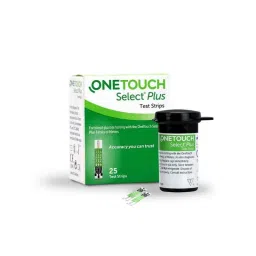 OneTouch Select Plus 25 Pcs Blood Glucose Test Strips Box-36