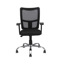 Mango Blossom Old Trafford Medium Back Black Mesh Office Chair-33