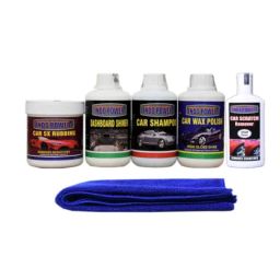 Indopower Ff826 Dashboard Shiner, Car 5X Rubbing Polish, Car Wax Polish, Car Shampoo, Scratch Remover, Car Cloth Kit, AHh828-15