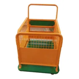 Rimsha 200kg 1 Shelf Yellow Industrial Storage Trolley, RIM-009-image-3