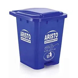 Aristo 45 Litre Plastic Blue Rectangular Pedal Dustbin, ARSTPD45BL-picture-44