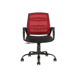 CELLBELL Neso C106 Mesh Medium Back Red Ergonomic Chair, CBHKFOC1249-image-36