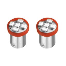 AllExtreme EXSMD2R BA9S 2 Pcs 2W 5 SMD Red LED Parking Light Set-11