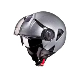 Studds Downtown Expanded Polystyrene Silver Grey Open Face Open Face Helmet, Size: Xtra Large-picture-44