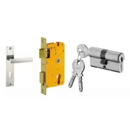 Dorset HL Series Eden 70mm Stainless Steel Door Handle Lock Set with Both Side Key Cylinder-picture-45