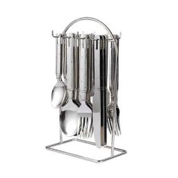 Elegante 24 Pcs Ikon Dotted Stainless Steel Cutlery Set, SL-113B (Pack of 3)-image-95