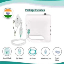 Swadesi By MCP 55dB White Compressor Nebulizer Machine Set image 2