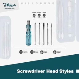 Hillgrove 5-in-1 Combination Screwdriver &a; Line Tester Set, HGCM1265 image 4