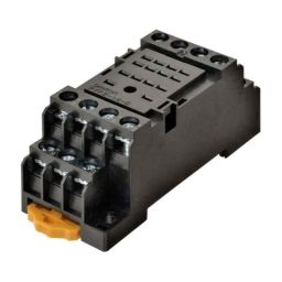 Omron 29.5x72x31mm 14 Pin Black DIN Rail Relay Socket for MY4N PYFZ‐14‐E BY OMZ-picture-45