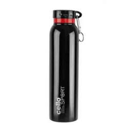 Cello Beatle 700ml Black Stainless Steel Vacuum Sports Bottle, 405CSSB0425 (Pack of 5)-picture-36