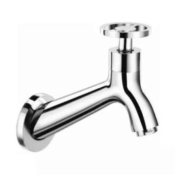 Cera Drive Stainless Steel Bib Cock with Wall Flange &a; Aerator, F2011151-19