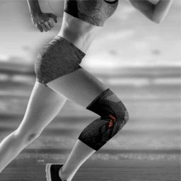 Tynor Air Pro Black &a; Orange Knee Support Cap, 1020070600, Size: Medium image 5