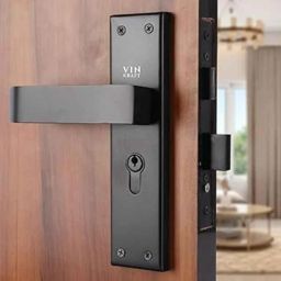 VIN KRAFT 8 inch 60mm Stainless Steel Black Oxide Mortise Door Lock Handle Set with 3 Keys, VK005-8CYS-OSK-BLACK-image-80