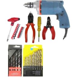 Imported 350W Electric Drill Machine with High Quality Accessories Power &a; Hand Tool Kit-picture-26