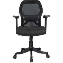 Rajpura Matrix Medium Back Black Revolving Office Executive Chair, RSE103-Black-image-30
