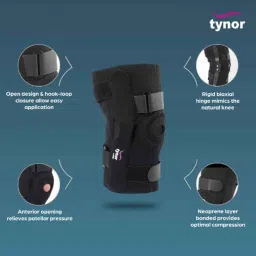 Tynor Neoprene Hinged Knee Wrap, Size: XL image 3