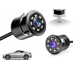 Auto Pearl 8 LED Black Waterproof &a; Shockproof HD Night Vision Car Reverse Parking Camera for BMW BMW 370z-picture-15