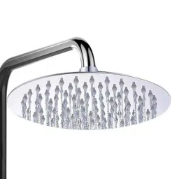 Mosaik Romeo 6 inch Stainless Steel Chrome Finish Round Overhead Rain Shower without Arm, MSK_SHOWR-R-6-4