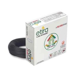 Polycab Etira 4 Sqmm 90m Black Single Core FR Multistrand PVC Copper Insulated Unsheathed Industrial Cable-image-74
