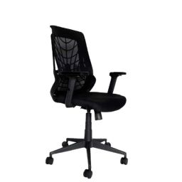 OOlive Optima OC777 Breathable Mesh Black Medium Back Ergonomic Chair, OCOWGMB0777-29