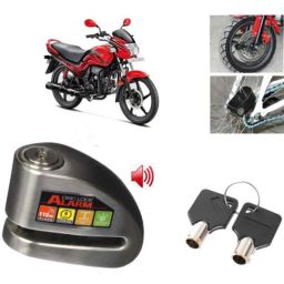 Auto Pearl Steel Black Anti-Theft Alarm Disc Brake Lock for Passion Pro, Lock_271-picture-49