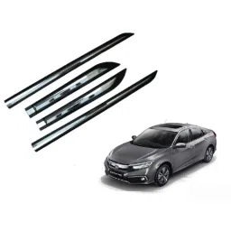 SureStrive 4 Pcs Black &a; Silver Side Door Car Beading Set for Hyundai Civix New Model-38