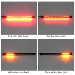 LED Bar for Bike Brake Tail Light &a; Left/Right Turn Signal Lamp for Hero Splendor iSmart (Pack of 2)-22