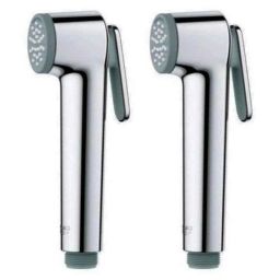 Joyway Bold Plastic Chrome Finish Silver Health Faucet Head (Pack of 2)-36