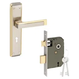 Sardar 8 Inch Brass Gold Mortise Door Lock Set, BMH 326-14