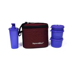 Signoraware Pink 1000 ml Combo Small Executive Lunch with Bag, 522-picture-42