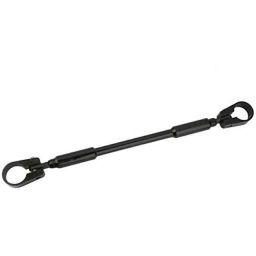 AOW Handlebar Cross Bar Steering Wheel Strength Lever Bar (Black) for Honda CB Shine SP-0