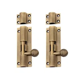 Atom 6 inch Brass Antique Finish Aluminium Tower Bolt, TB001 (Pack of 2)-image-63