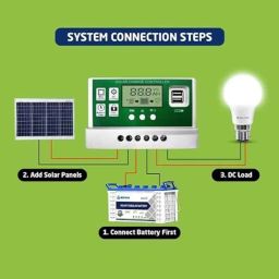 Servotech 10A 12V &a; 24V Solar Charge Controller with LCD Display (Pack of 2) image 2