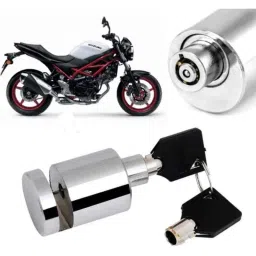 Auto Pearl Stainless Steel Silver Heavy Duty Anti Theft Motorcycle Disc Brake Lock, Lock-429-picture-40