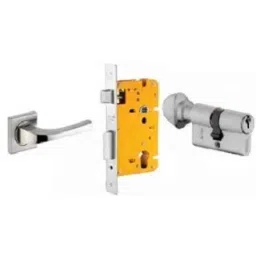 Dorset ML Series Divine 70mm Stainless Steel Door Handle Lock Set with Knob &a; Key, ML DV OR (Pack of 3)-picture-41