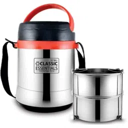 Classic Essentials 2 Pcs 225ml Stainless Steel Silver Thermoware Container Lunch Box (Pack of 2)-28