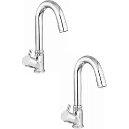 IRIS Dove Brass Chrome Finish Swan Neck Tap (Pack of 2)-10