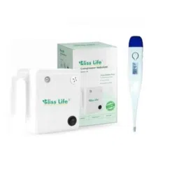 Bliss Life N1 6ml 180W Low Noise Compressor Nebulizer Machine with Child &a; Adult Kit with AccuSure MT-1027B Digital Thermometer-24