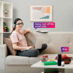 HomeMate 9W Polycarbonate Wi-Fi RGB+CCT Smart LED Bulb, 16 Million Colours Warm &a; Cool White with Alexa, Google Assistant &a; Siri, Base B22, HM-SMBL-9W image 4