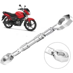 Auto Pearl Aluminium Multicolour Motorcycle Handlebar Middle Rod for GlamourBS6-picture-38
