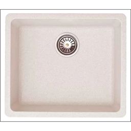 Uken Heavy Duty Quartz Kitchen Sink (18X16) With Accessories(18/16-Qu-Gr-Ds-1) White-image-74