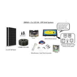 Solar Universe India 200VA 10A Monocrystalline Off Grid Solar System Kit (Pack of 2)-image-65