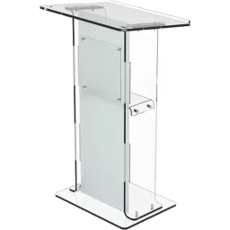 Classic Concepts 24x20 inch Clear Frosted Acrylic Podium Stand for Conference &a; Seminar, CCP060-image-41
