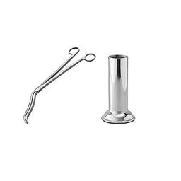 Skybound 10 inch Stainless Steel Forcep Jar with Cheatle Forcep-picture-42
