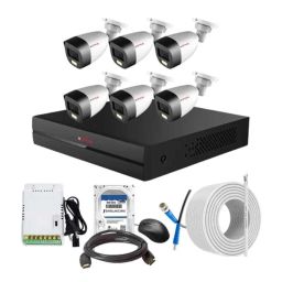 CP Plus 2.4MP Full Colour HD Audio Indoor &a; Outdoor CCTV Combo Kit with 8Ch DVR, 6 Bullet Camera, 8Ch SMPS, 70m Copper Cable, 500GB HDD &a; Connectors-7