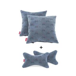 Elegant Comfy 28x28x10cm Grey Cycle Neck Rest Car Pillow, CU02 (Pack of 4)-46