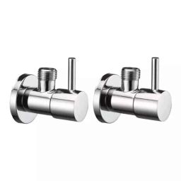Fastgear Stainless Steel Silver Chrome Finish Angle Valve, FG985 (Pack of 2)-image-76