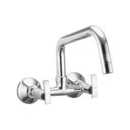 Oleanna DE-26SMLS Desire Brass Silver Chrome Finish Sink Mixer with Long Spout-image-63