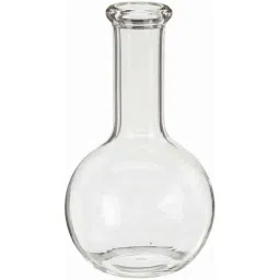 ABGIL 100ml Borosilicate Glass Flat Bottom Boiling Flask with Rim, ABG1257-33